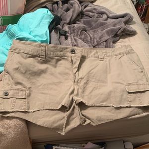 Plus khaki shorts